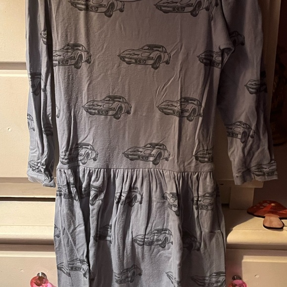 kate quinn Other - Vintage Kate Quinn Size 3t Blue Vintage Cars Drop Waist Dress Bamboo